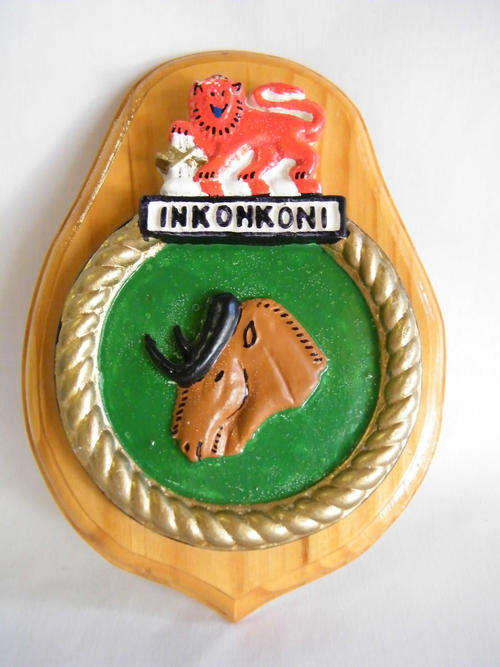 SA Navy Inkonkoni ships plaque - as per photo