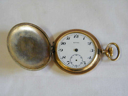 Rival Gold filled pocket watch â not working - as per photo