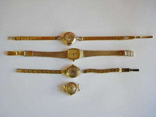 Lot of 4 ladies watches - not working - as per photo
