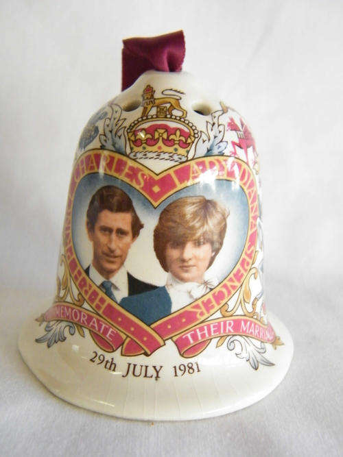 1981 Royal Wedding porcelain silent bell - as per photo