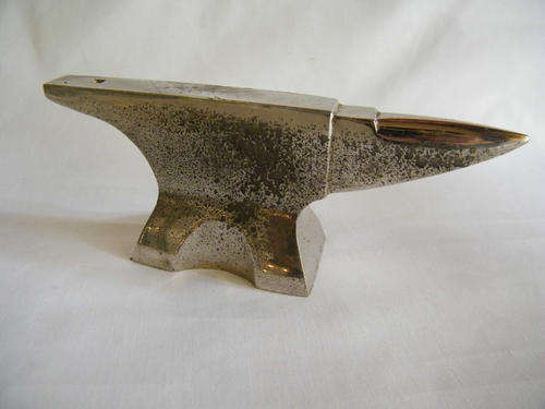 Vintage Small chromed anvil - as per photo
