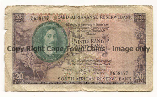 Old SA R20 note - well used - as per scan