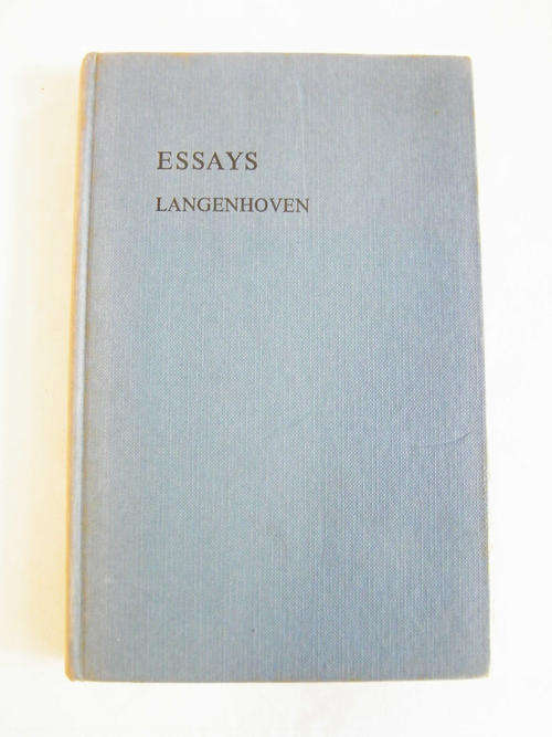 ESSAYS by Langehoven - as per photo