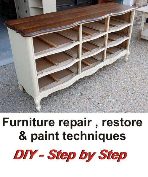 Wood Furniture - Restore , Repair and Paint Techniques - DIY Step by Step