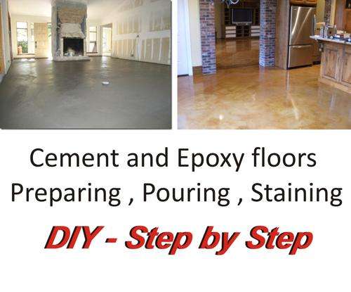 Cement and Epoxy floors - DIY Step by Step with loads of videos