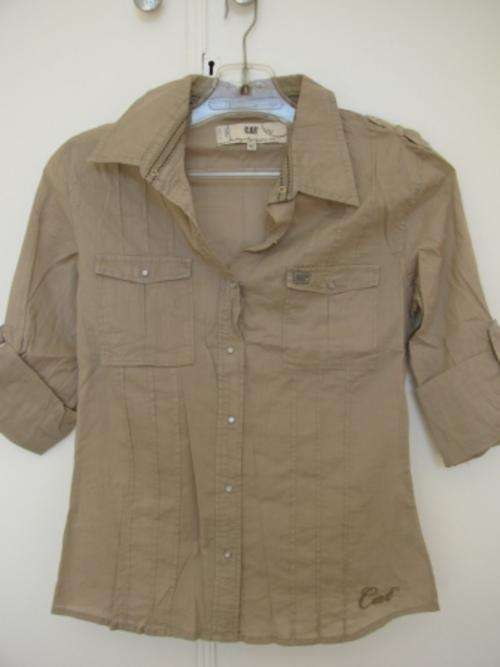 Caterpillar Ladies roll up long sleeve shirt Size 40
