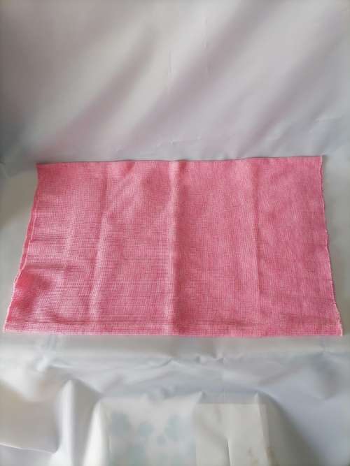 Pink rib trim 45cm x 34cm
