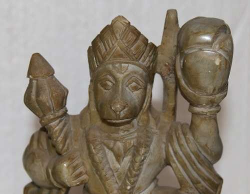 Jadeite Hanuman Statue