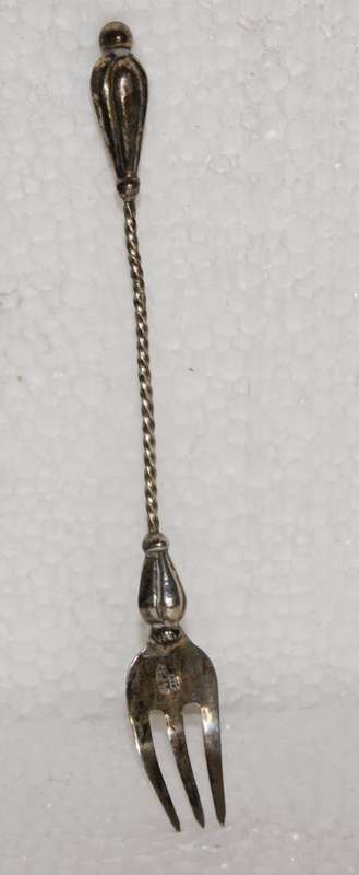 Antique Russian Silver Pickle Fork from Kostroma Circa 1899-1908 (2 of 3)