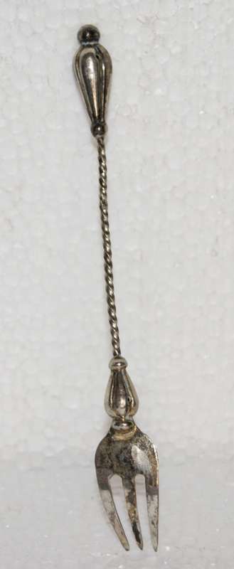Antique Russian Silver Pickle Fork from Kostroma Circa 1899-1908 (2 of 3)