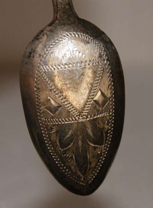 Antique Russian Silver Spoon Vasily Agafonov Moscow Circa 1895 - 1911 (14.8g)