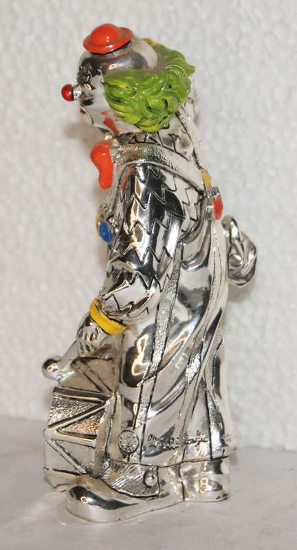 Marcello Giorgio Silver and Enamel Clown