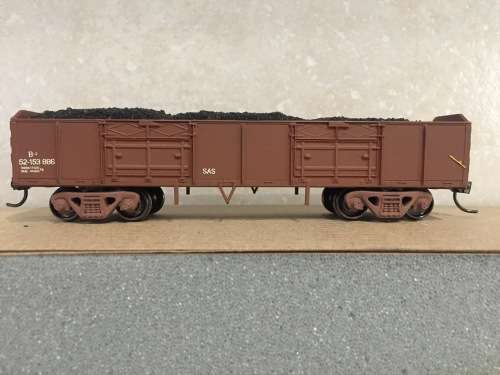 HO SAR SAS CMD B2 wagon with coal load