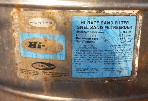 Pool Quip Hi-Flo Sand filter HF2400
