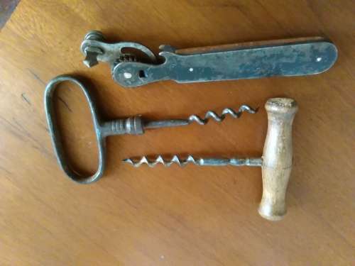 Vintage corkscrews and WW2 German can opener