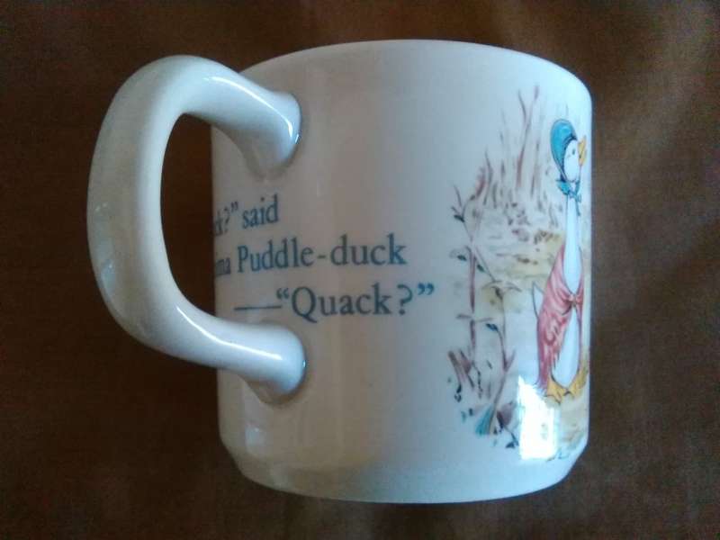 Wedgwood  Jemima puddle- duck porcelain cup 1983 Frederick Warne England. Condition excellent