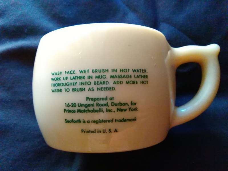 Shaving mug SEAFORTH Scotch Heather as per scan