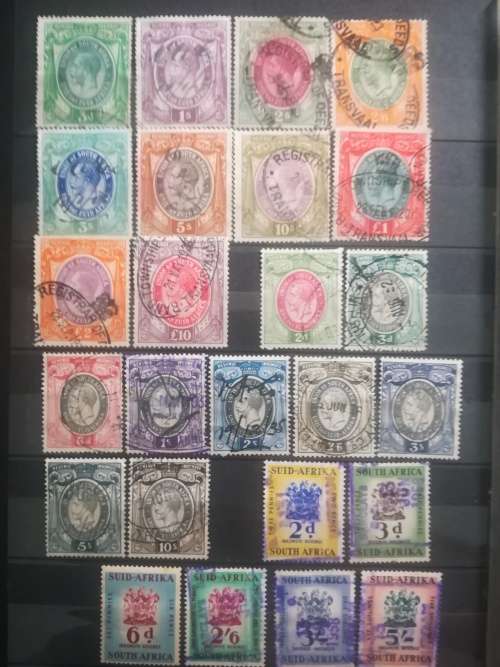 Union/South Africa.. Selection of Revenue stamps. Some high values.. See description
