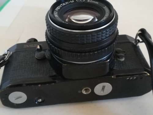 Pentax Asahi MX.. Black Vintage with 50mm lens & flash unit