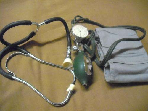 Vintage Stethoscope & Blood pressure gauge