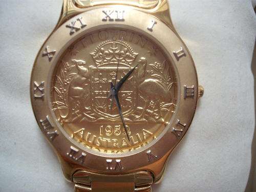 Australian Florin coin watch-never worn as new -Swiss made..reduced