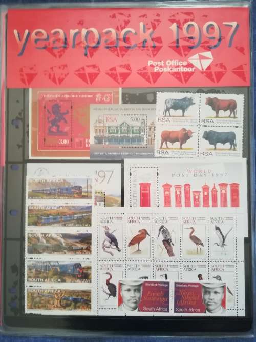 RSA stamp  commemorative Year packs x5MNH 1996 to 2000