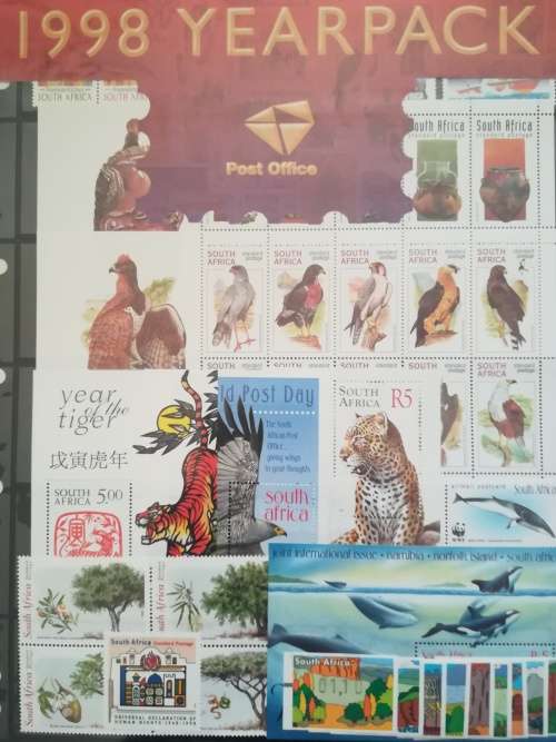 RSA stamp  commemorative Year packs x5MNH 1996 to 2000