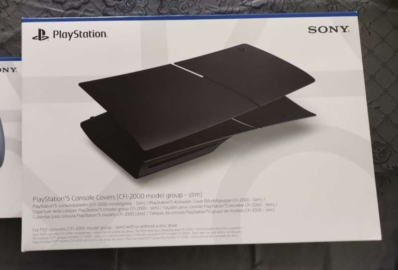 OFFICIAL PS5 SLIM BLACK FACE PLATES