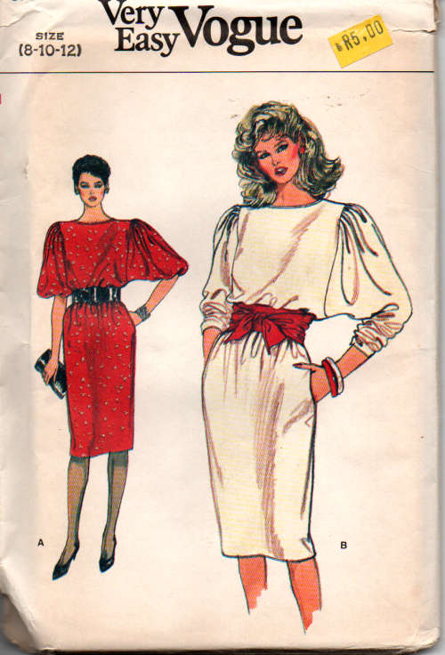 Sewing Pattern :Vogue 8734 Misses Dress Size 8- 10 -12 Factory Folded