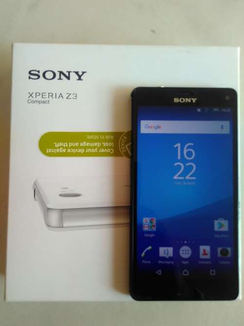 Sony Z3 compact,BLACK,BOX,ALL ACCESSORIES,protective pouch,excellent condition,open to all networks