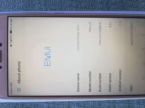 HUAWEI P8 LITE 2017,SINGLE SIM,GOLD,10/10,BOX,ACCESSORIES,WARRANTY,LOCAL,
