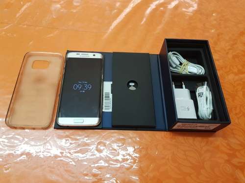 SAMSUNG GALAXY S7 EDGE 32GB,SILVER TITANIUM,PRISTINE CONDITION,BOX AND ALL ACCESSORIES