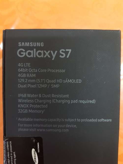 SAMSUNG GALAXY S7 32GB,BLACK ONYX,PRISTINE CONDITION,BOX AND ALL ACCESSORIES,FREE GIFT