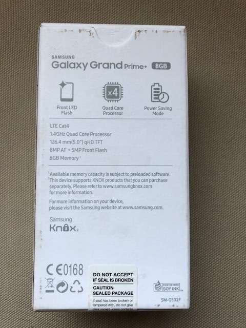 SAMSUNG GALAXY GRAND PRIME PLUS,BLACK,10/10,BOX,ALL ACCESSORIES,LOCAL