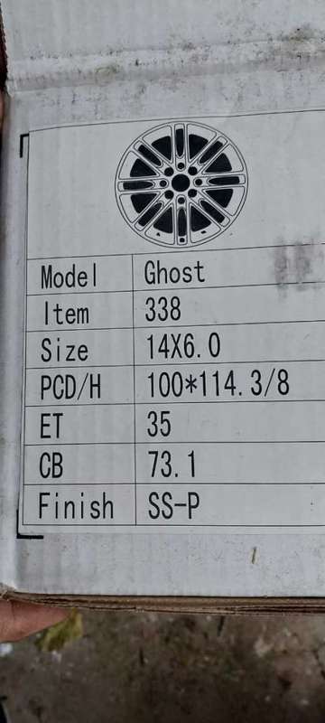 Brand new Ghost steel rims