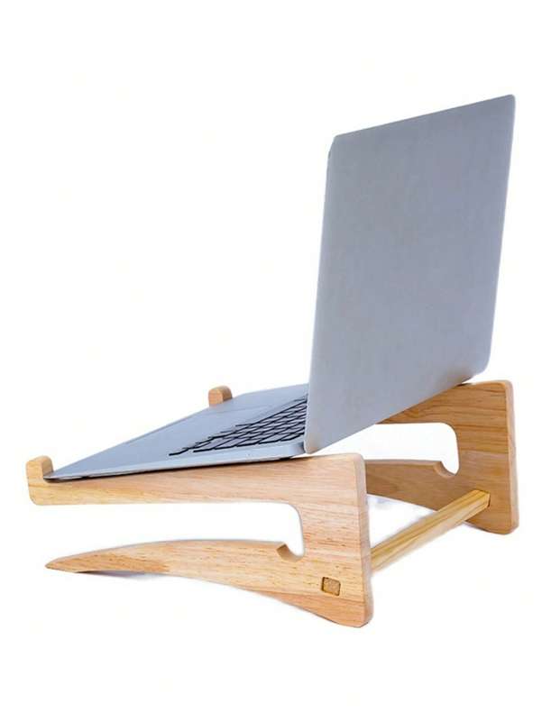 Yellow Wooden Notebook Storage Stand