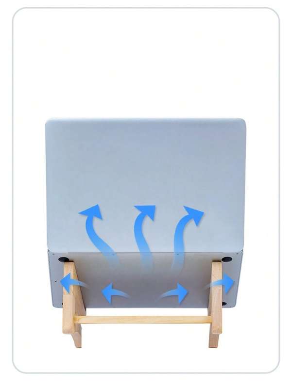 Yellow Wooden Notebook Storage Stand