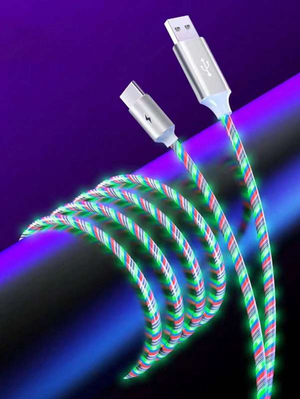 USB to Type-C Light up Streamer Data Cable