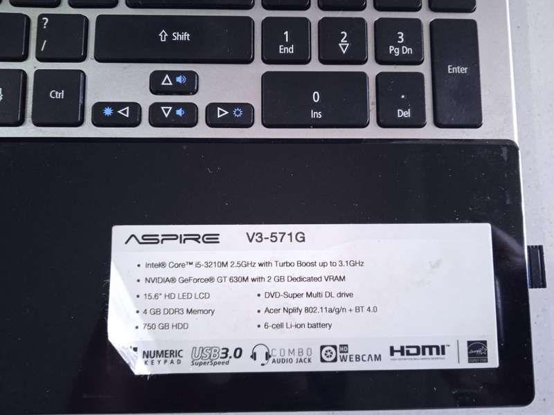 Acer Aspire V3-571G - Please read description