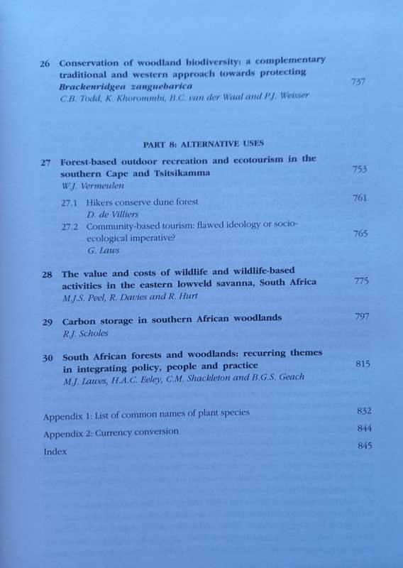 Indigenous Forests and Woodlands in South Africa