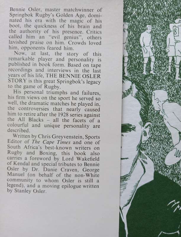 The Bennie Osler Story as told to Chris Greyvenstein