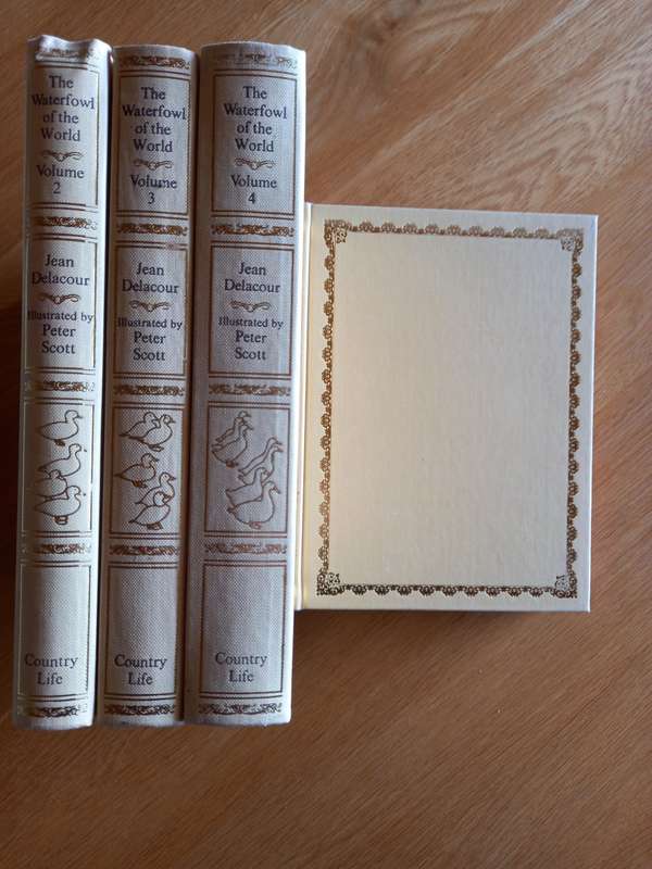 The Waterfowl of the World - Set of 4 Volumes by Jean Delacour and Illustrated by Peter Scott