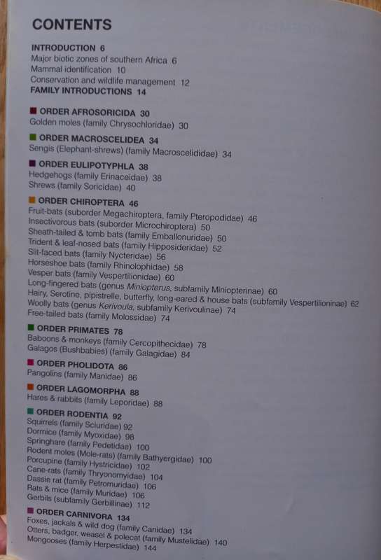 Field Guide to Mammals of southern Africa by Chris & Tilde Stuart