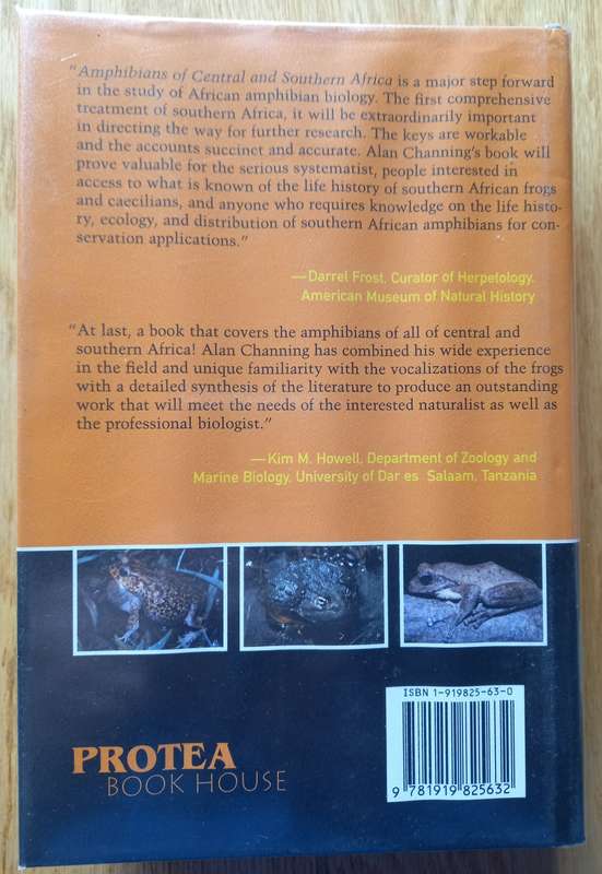 Amphibians of Central and Southern Africa by Alan Channing