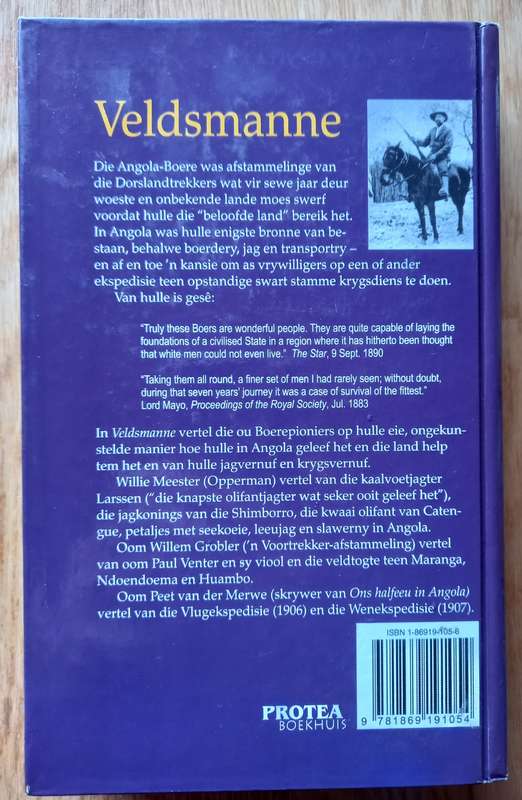 Veldsmanne - Verdere jagavonture van die Angola-Boere deur J. von Moltke