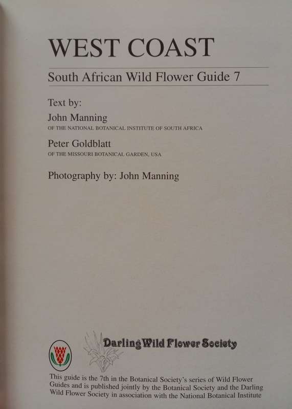 West Coast - South African Wild Flower Guide 7