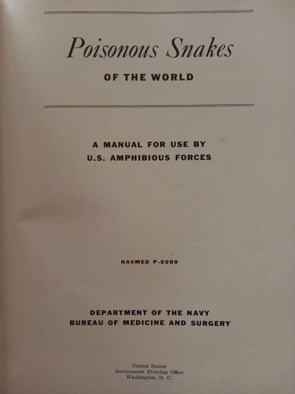 Poisonous Snakes of the World