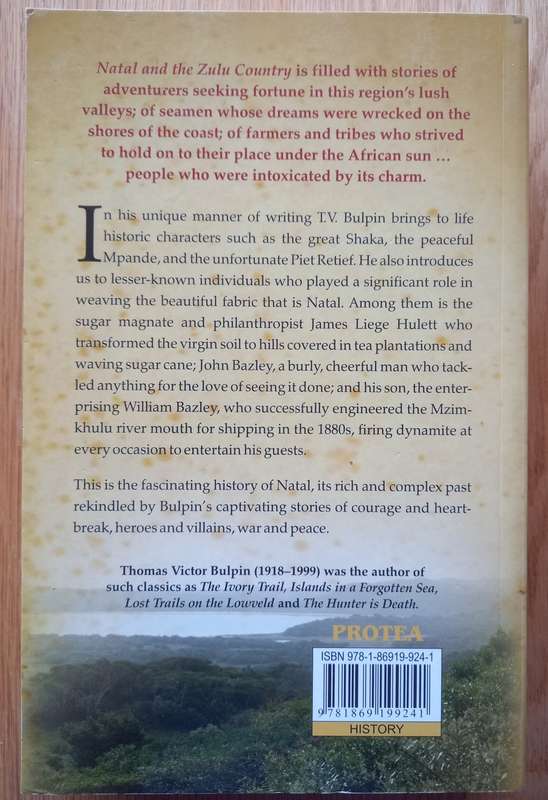 Natal and the Zulu Country by T.V. Bulpin