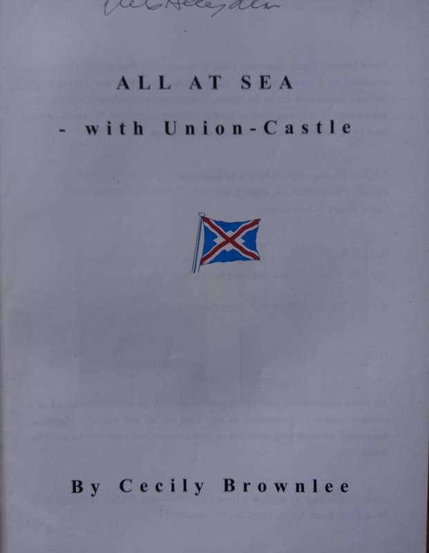 All at Sea - with Union Castle by Cecily Brownlee