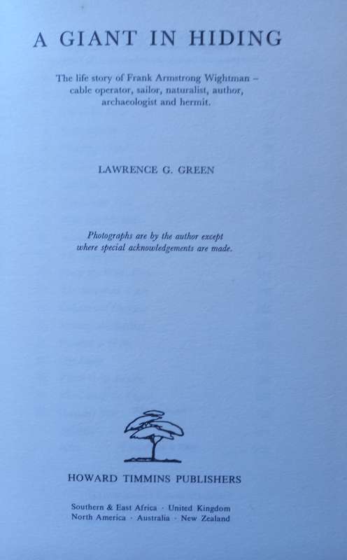 A Giant in Hiding by Lawrence G. Green